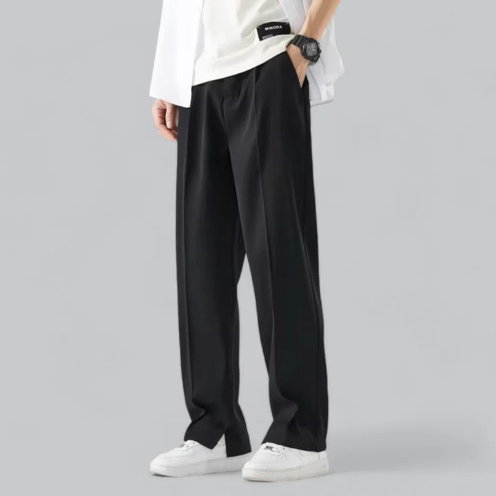 Nolan | Men’s Classic Straight-Leg Trousers with Front Pleat