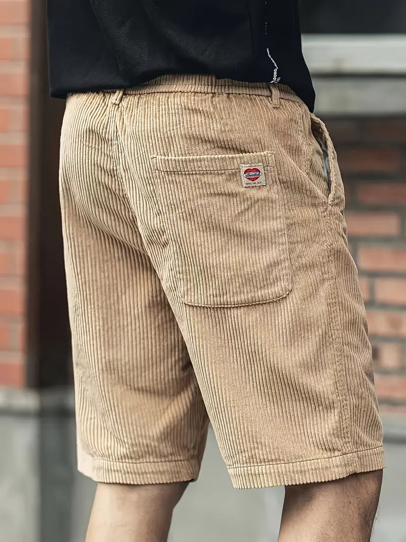 Atticus | Men’s Corduroy Shorts with Striped Drawstring