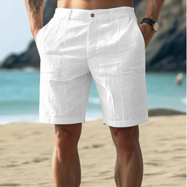 Larry | Men's Linen Summer Shorts With Pockets