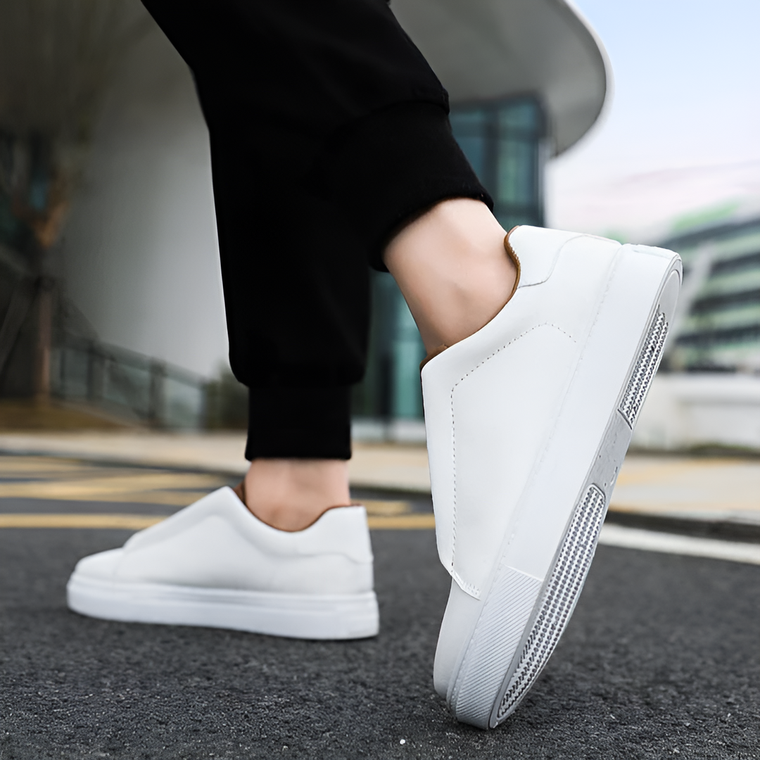 Orion | Men's Leather Sneakers with Classic Stitching