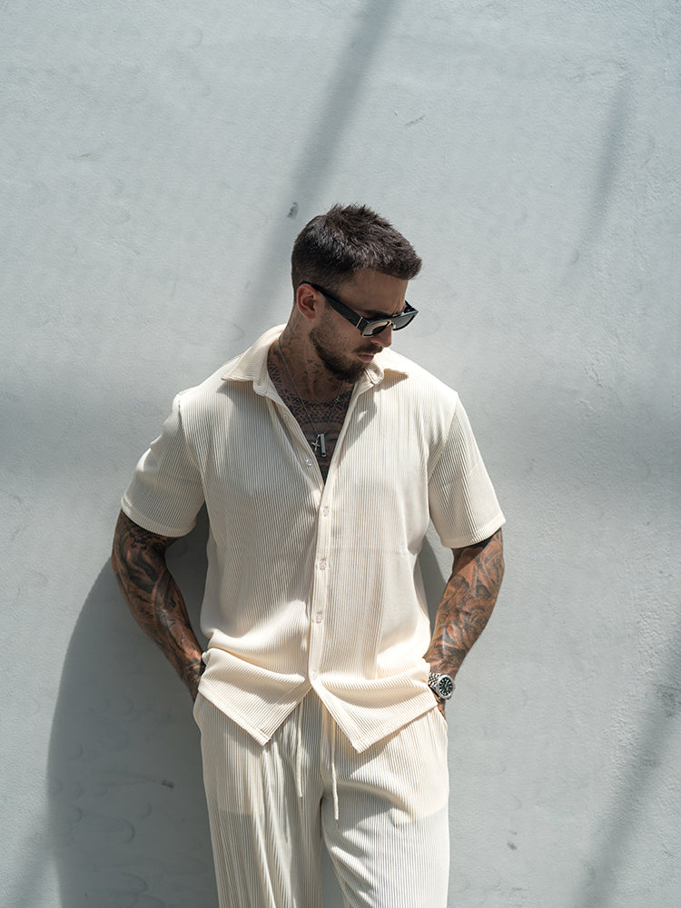 Chad | Men's Loose Fit Button Up Shirt and Pants Set