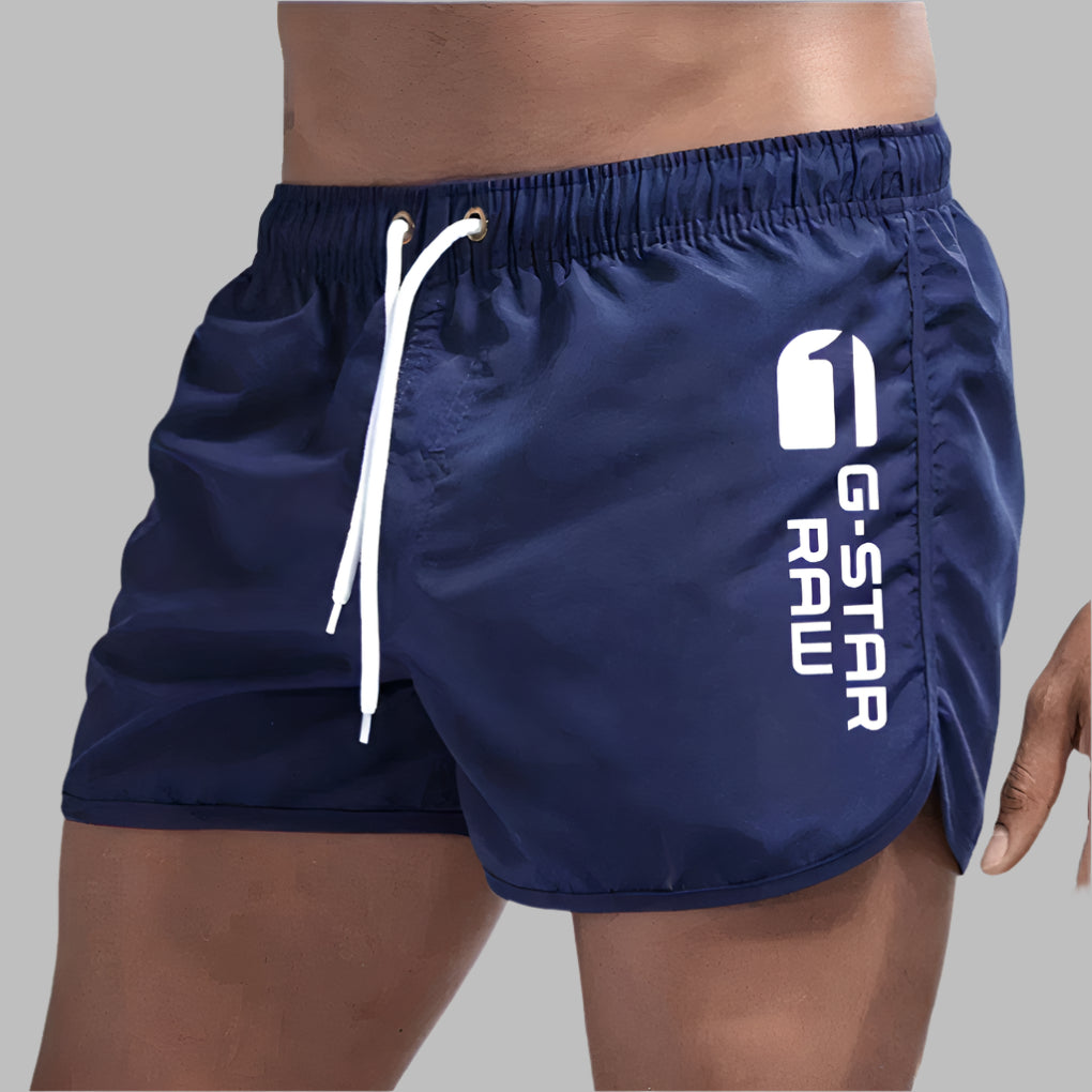 Beckham | Men's Printed Swim Shorts with Drawstring
