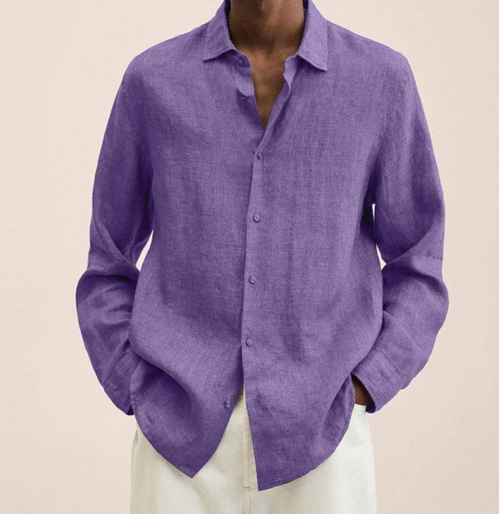 Erick | Men’s Lightweight Long Sleeve Shirt with Button Up