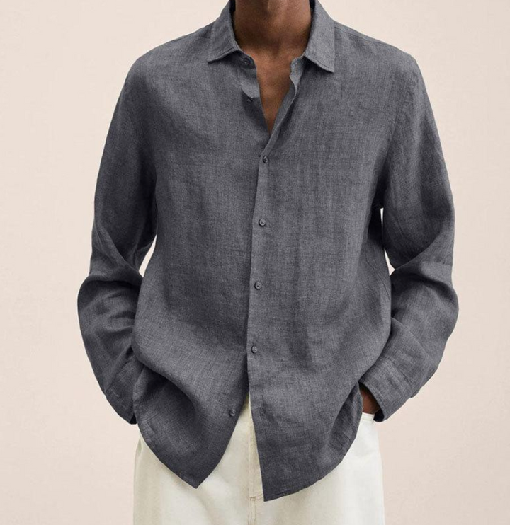 Erick | Men’s Lightweight Long Sleeve Shirt with Button Up