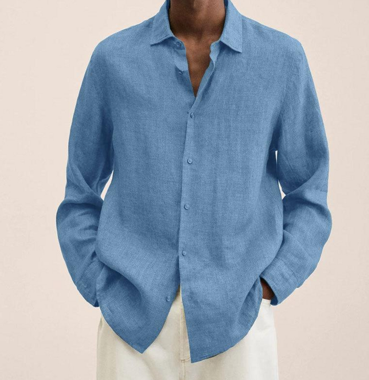 Erick | Men’s Lightweight Long Sleeve Shirt with Button Up
