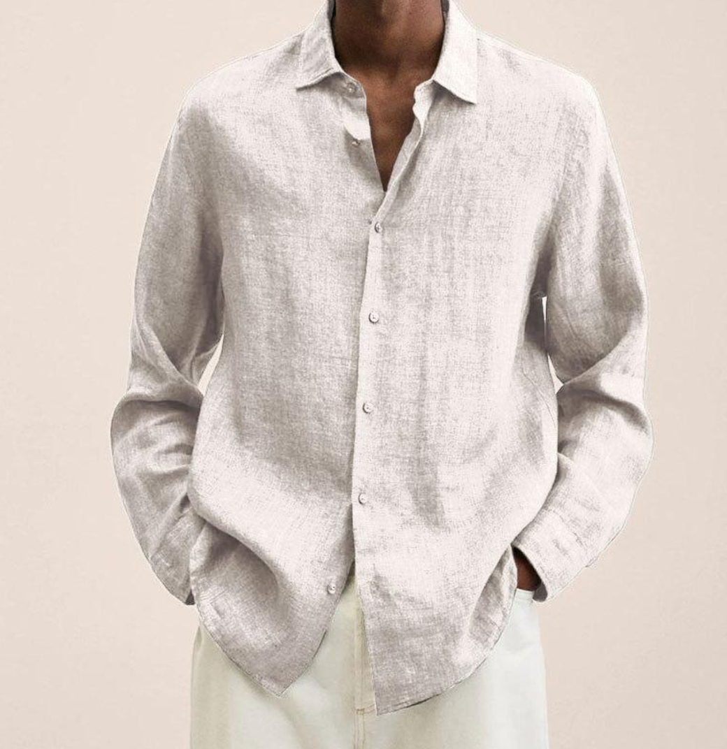 Erick | Men’s Lightweight Long Sleeve Shirt with Button Up