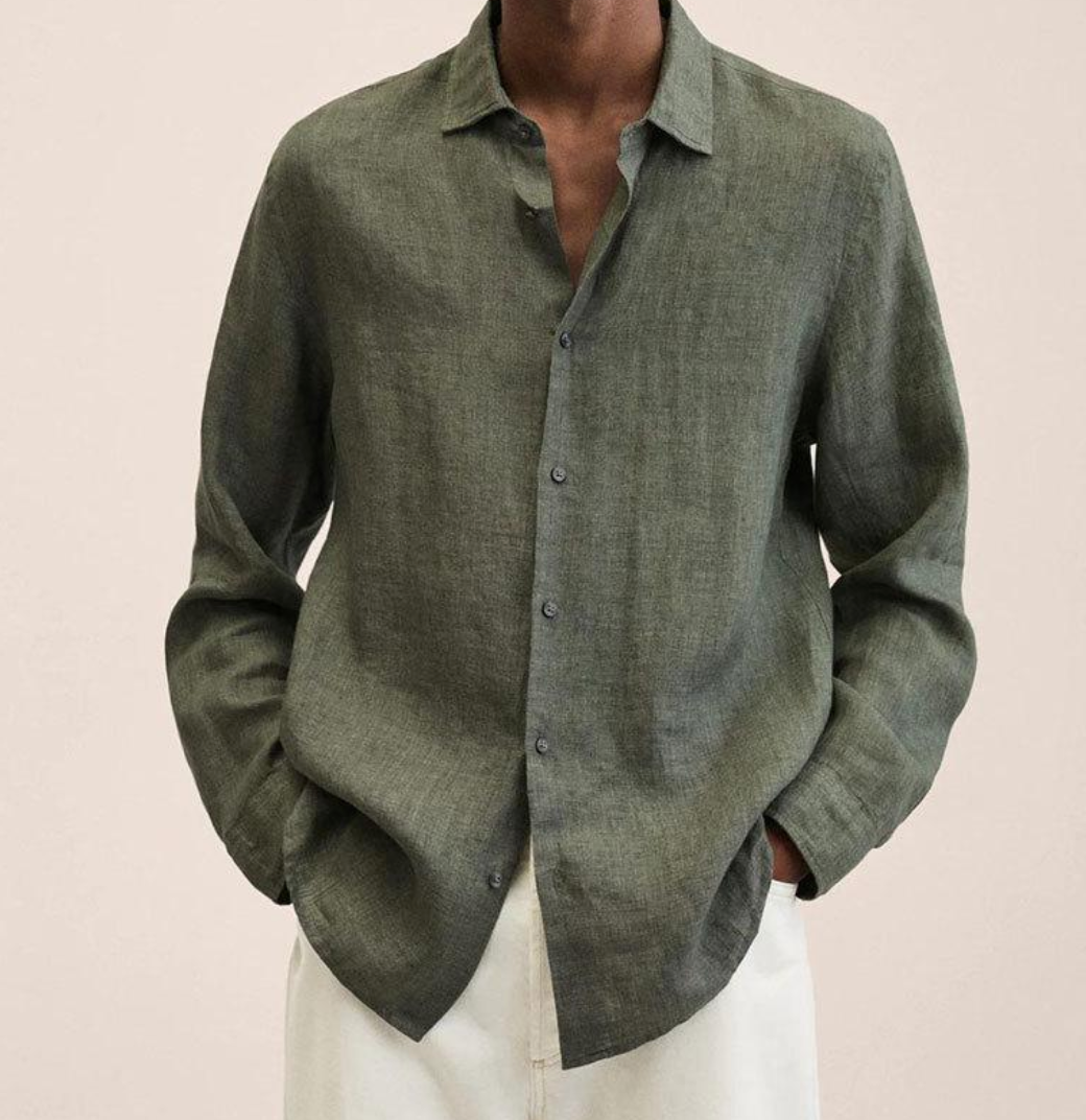 Erick | Men’s Lightweight Long Sleeve Shirt with Button Up