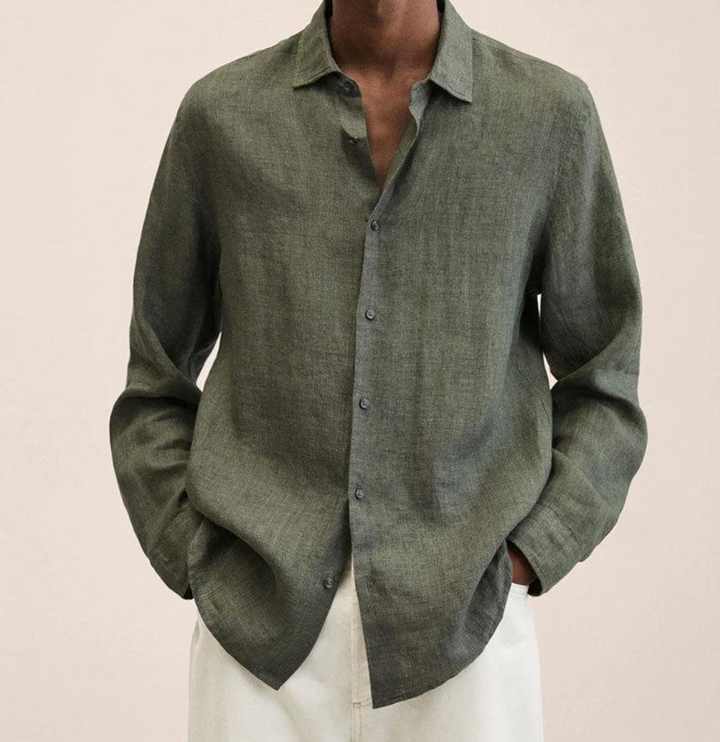 Erick | Men’s Lightweight Long Sleeve Shirt with Button Up