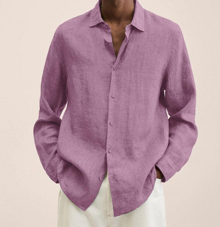 Erick | Men’s Lightweight Long Sleeve Shirt with Button Up