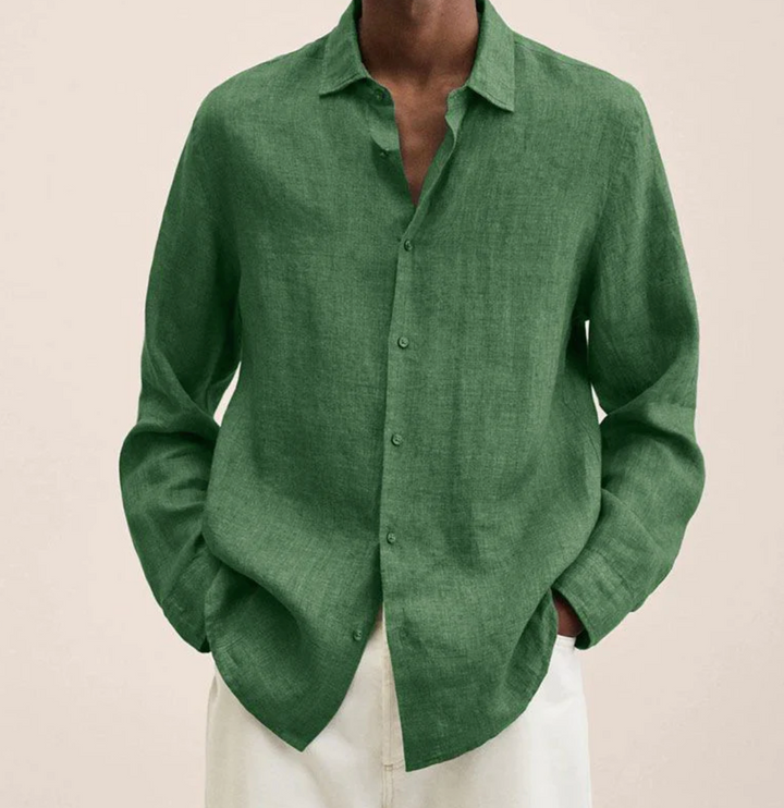 Erick | Men’s Lightweight Long Sleeve Shirt with Button Up