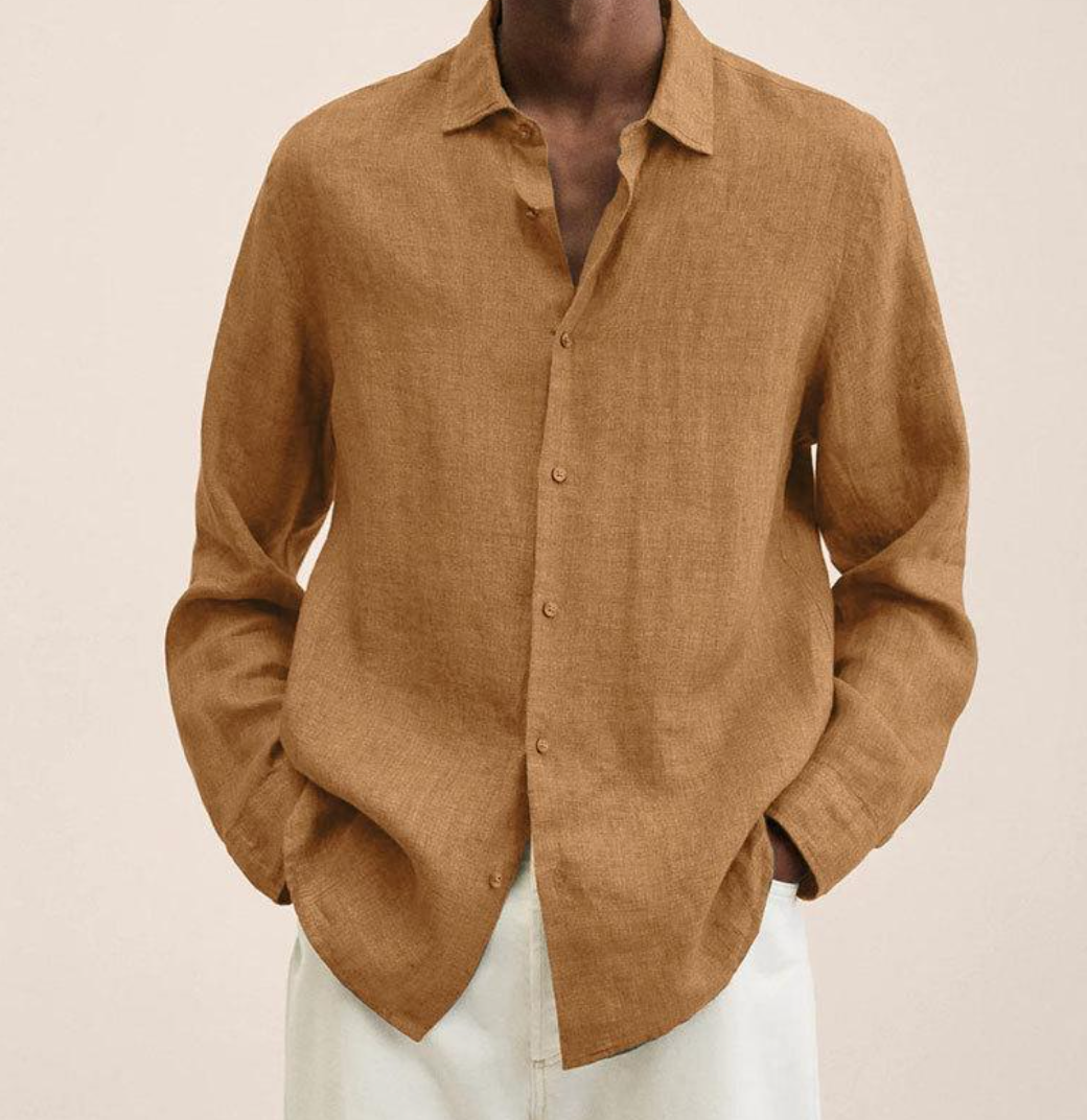Erick | Men’s Lightweight Long Sleeve Shirt with Button Up
