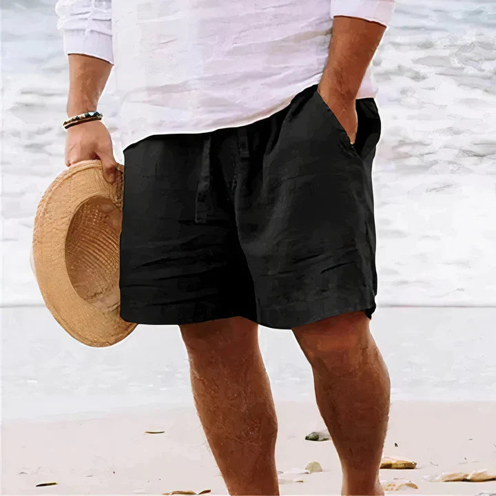 Emerson | Men's Linen Summer Shorts with Drawstring