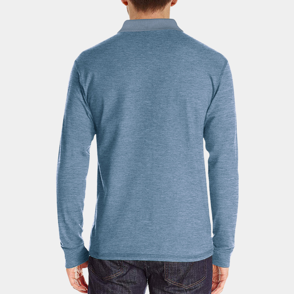 Ervin | Men's Classic Polo Shirt with Chest Pocket and Quarter Buttons