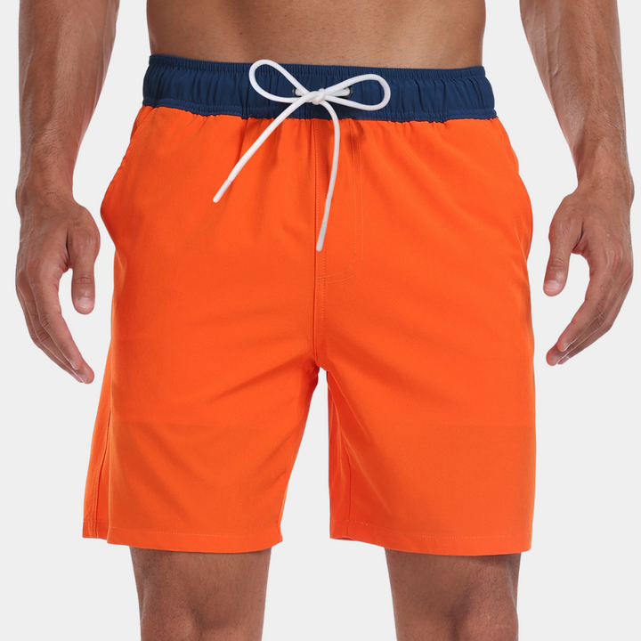 Arthur | Men's Elastic Waist Swim Shorts with Drawstring