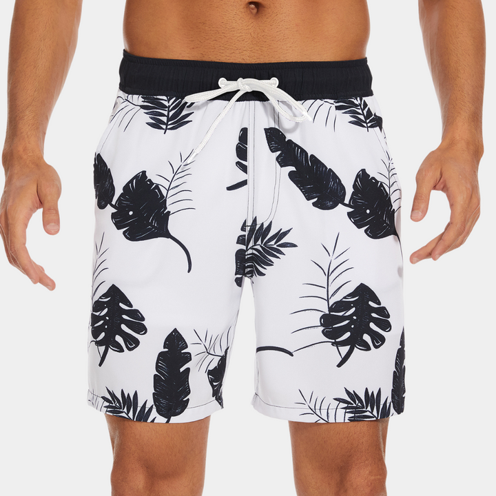 Arthur | Men's Elastic Waist Swim Shorts with Drawstring