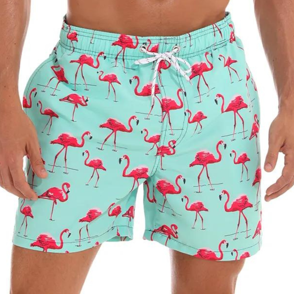 Marlo | Men’s Printed Summer Shorts with Drawstring Waist