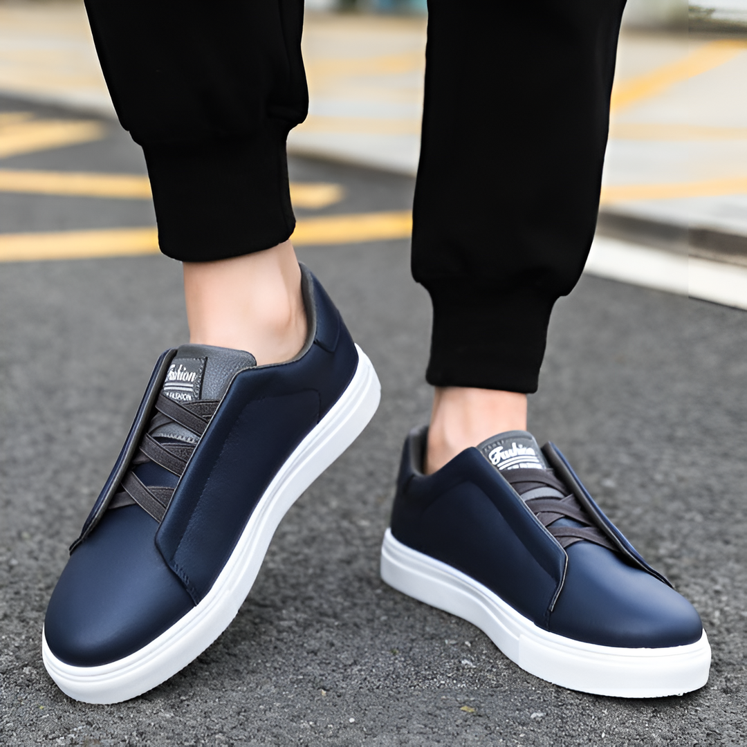 Orion | Men's Leather Sneakers with Classic Stitching