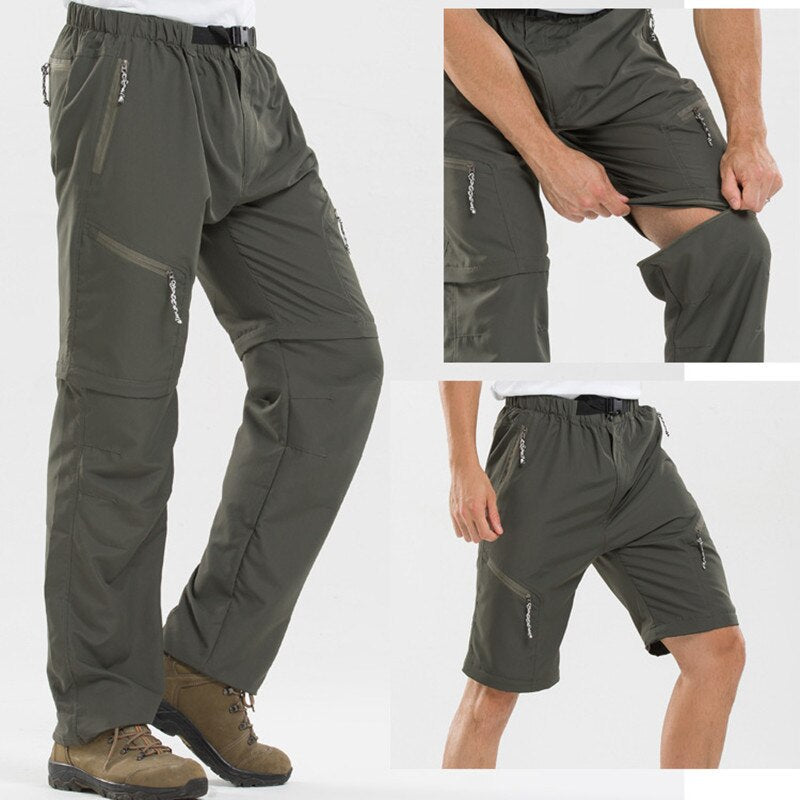 Elric | Men’s Outdoor Convertible Zip-Off Pants with Elastic Waist