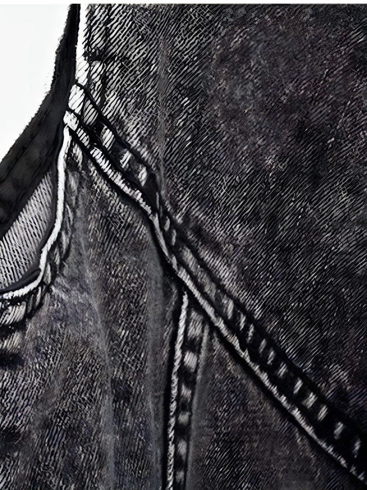 Allan | Men's Denim Waistcoat with Zipper Pockets
