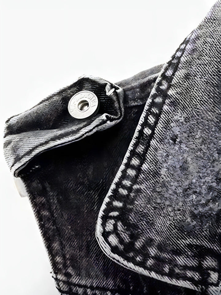 Allan | Men's Denim Waistcoat with Zipper Pockets