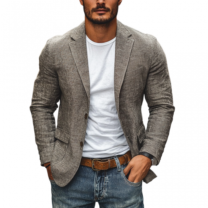 Maverick | Men's Linen Blazer with Pockets