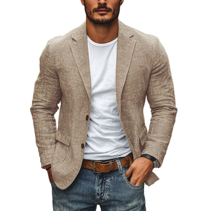 Maverick | Men's Linen Blazer with Pockets