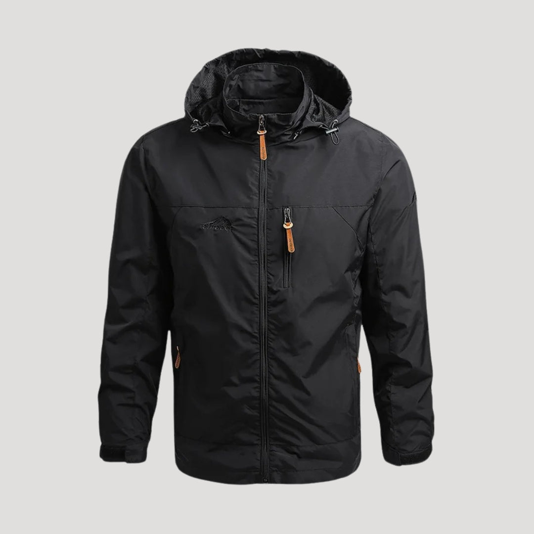 Quill | Men’s Waterproof Rain Jacket with Hood and Zippers