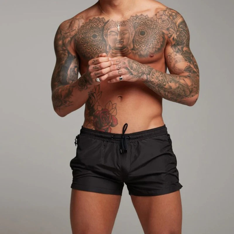 Wesley | Men’s Fitted Quick-Dry Swim Trunks with Drawstring