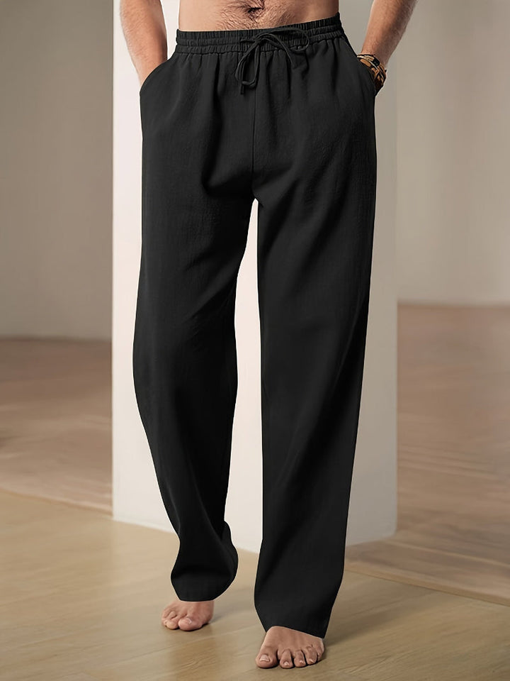 Robin | Men’s Linen Pants with Elastic Waist and Drawstring