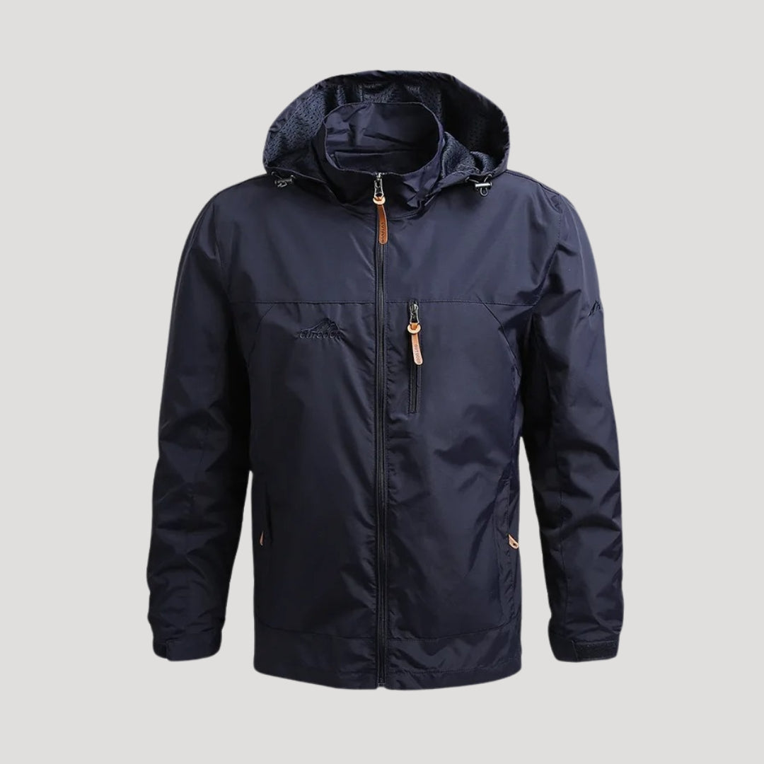 Quill | Men’s Waterproof Rain Jacket with Hood and Zippers