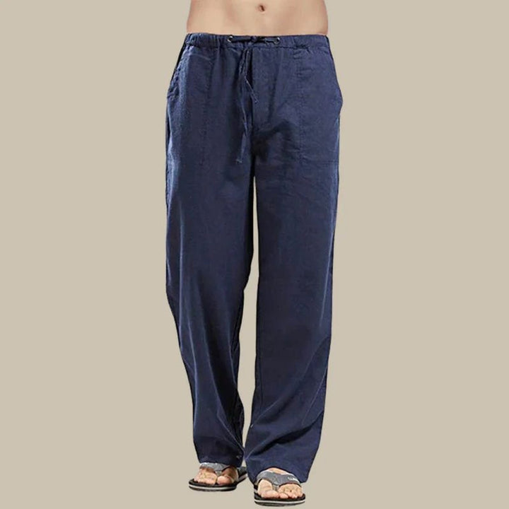Pavel | Men’s Linen Pants with Drawstring and Side Pockets