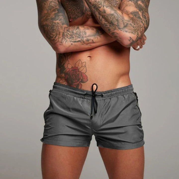 Wesley | Men’s Fitted Quick-Dry Swim Trunks with Drawstring