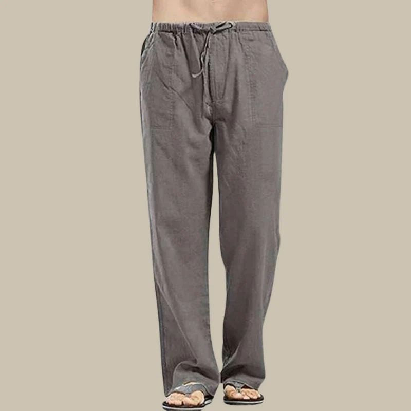 Pavel | Men’s Linen Pants with Drawstring and Side Pockets