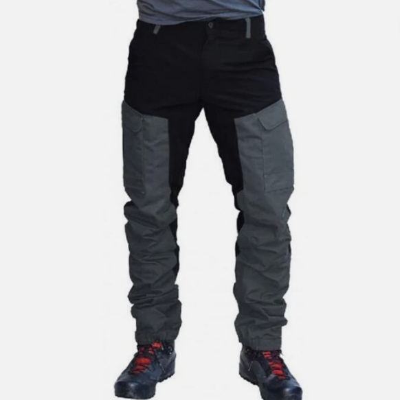 Aries | Men’s Color Block Cargo Pants with Multi Pockets