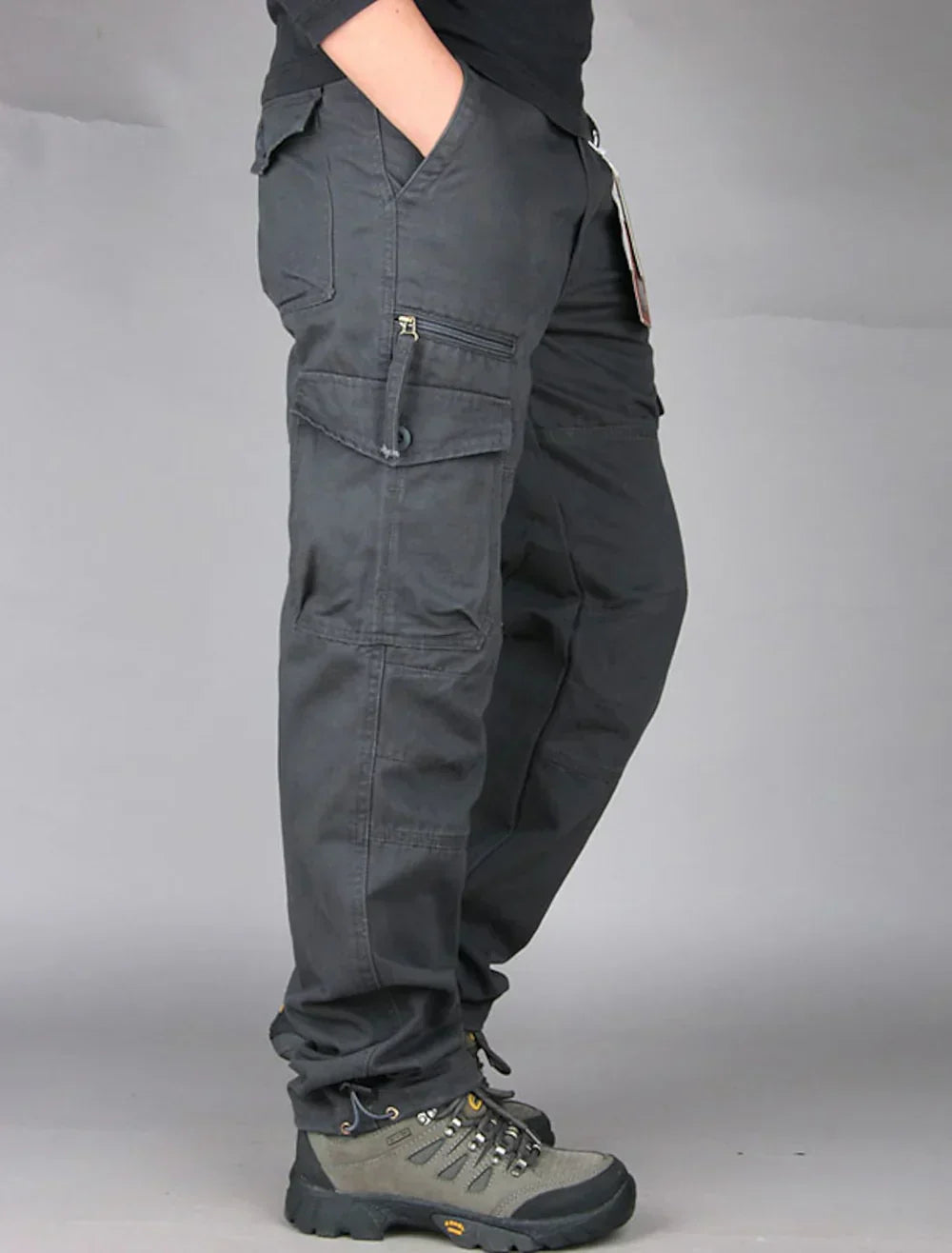 Kael | Men’s Straight Fit Cargo Pants with Multi Pockets