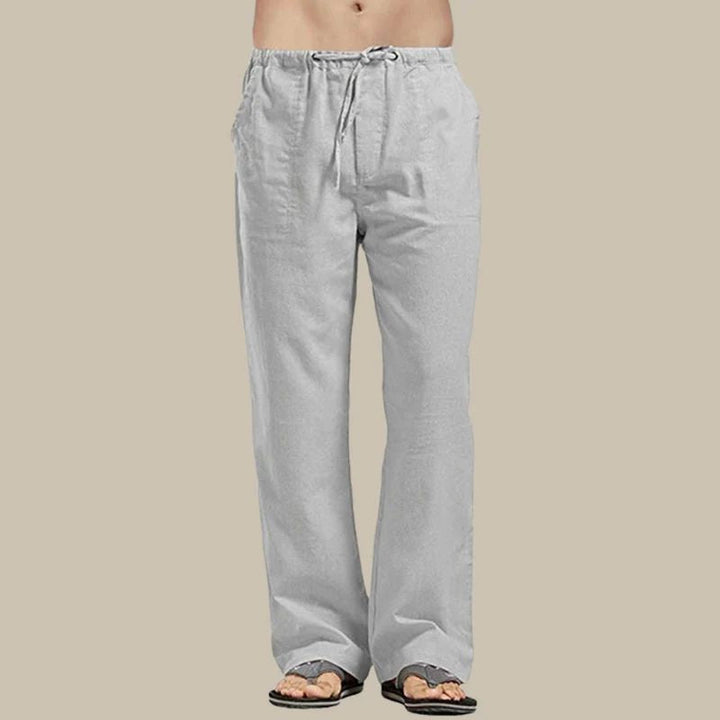 Pavel | Men’s Linen Pants with Drawstring and Side Pockets