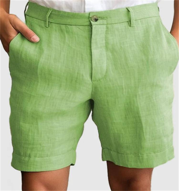 Peter | Men’s Linen Summer Shorts with One Button Closure