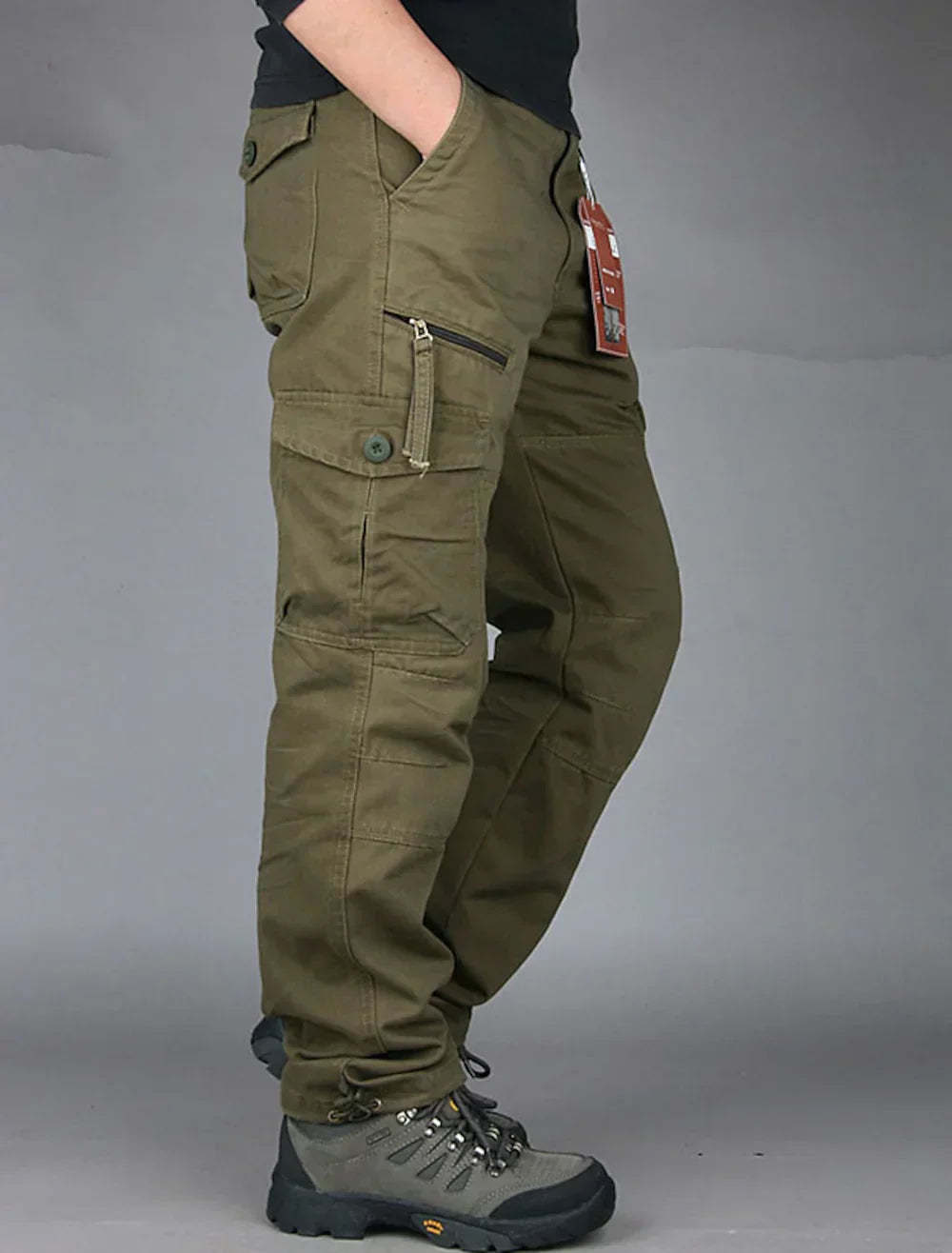 Kael | Men’s Straight Fit Cargo Pants with Multi Pockets