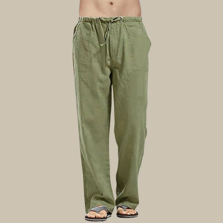 Pavel | Men’s Linen Pants with Drawstring and Side Pockets