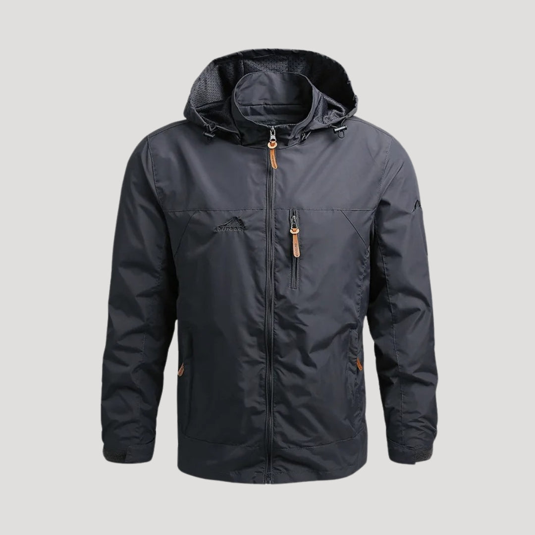 Quill | Men’s Waterproof Rain Jacket with Hood and Zippers