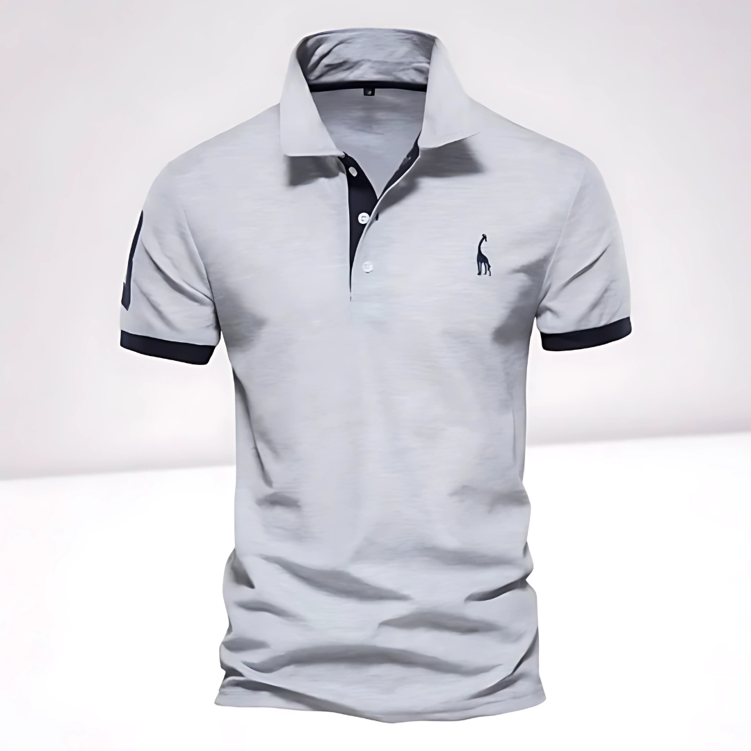 Dalen | Men’s Trim Polo Shirt with Embroidered