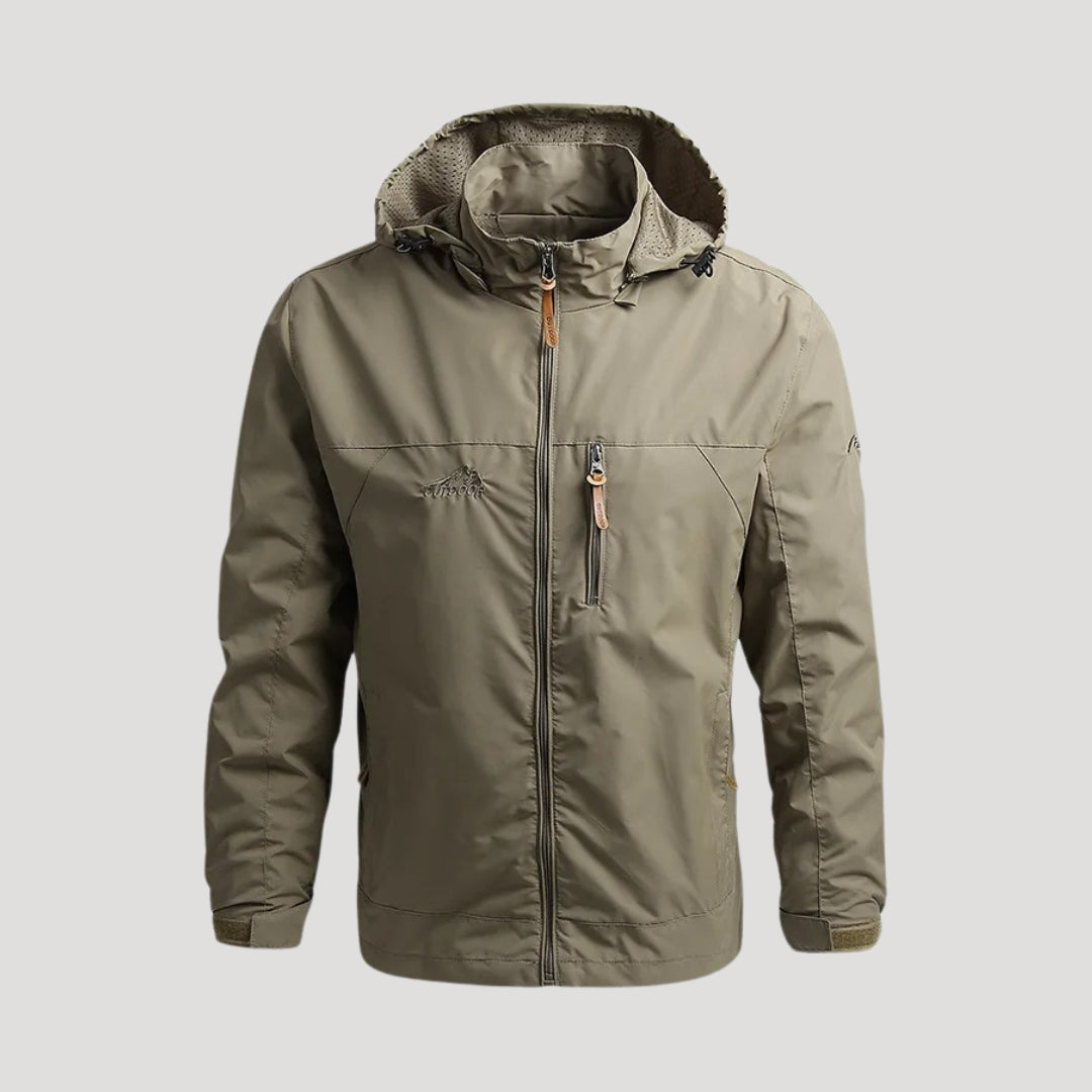 Quill | Men’s Waterproof Rain Jacket with Hood and Zippers