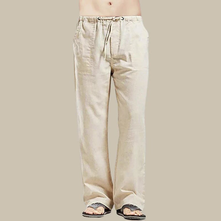 Pavel | Men’s Linen Pants with Drawstring and Side Pockets