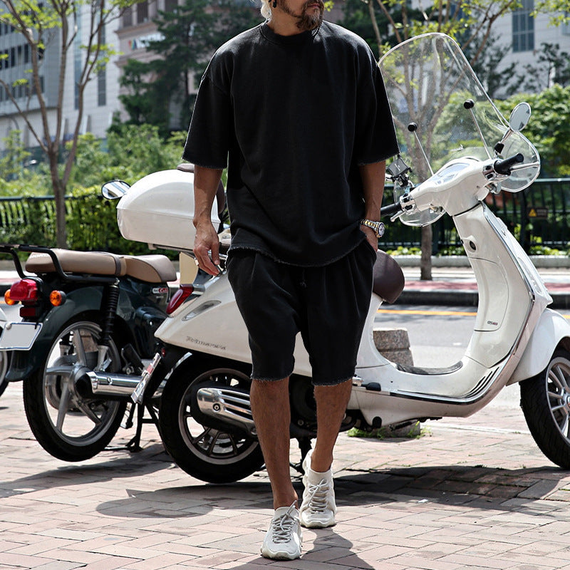 Iver | Men’s Loose-Fit T-Shirt and Shorts Set with Drawstring
