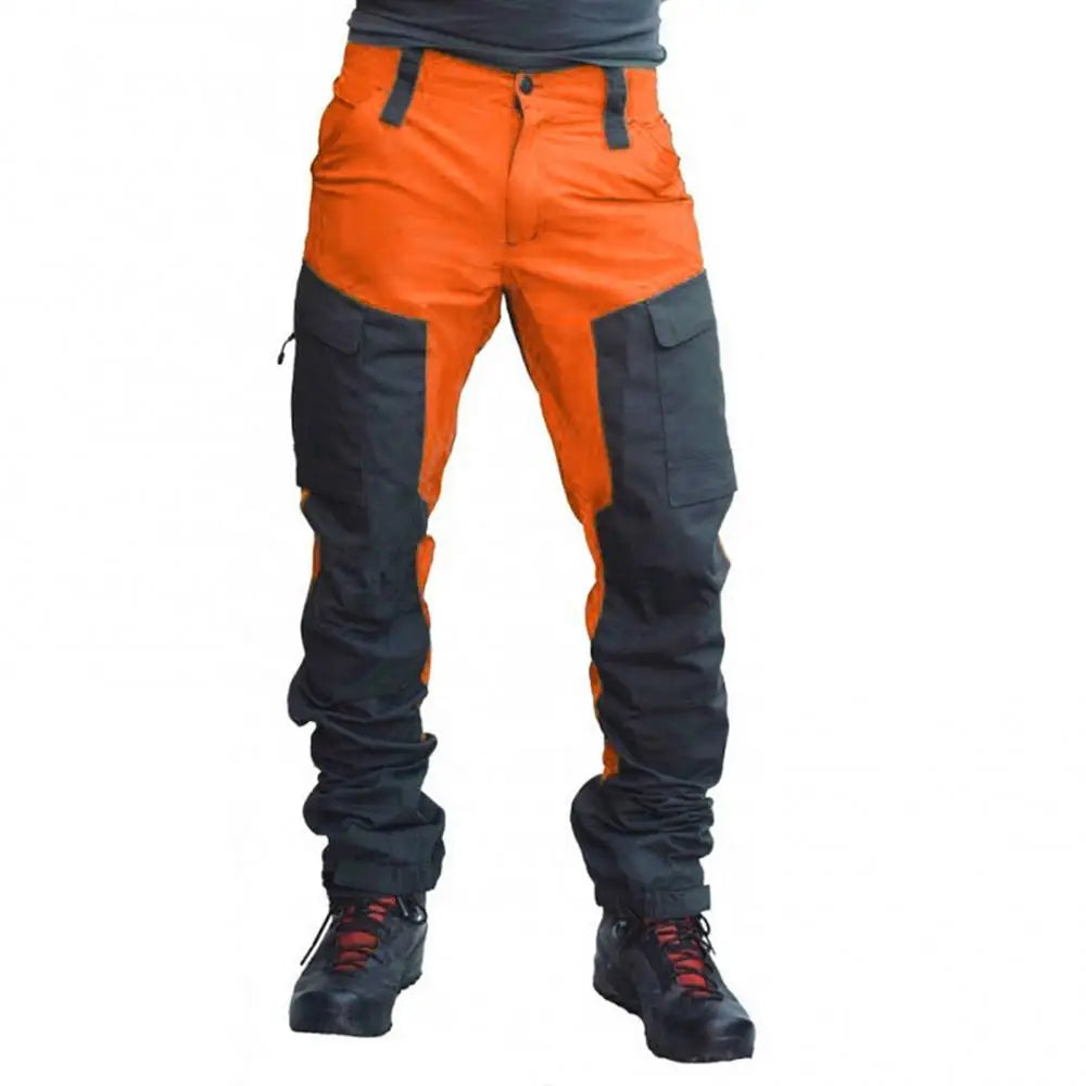 Aries | Men’s Color Block Cargo Pants with Multi Pockets
