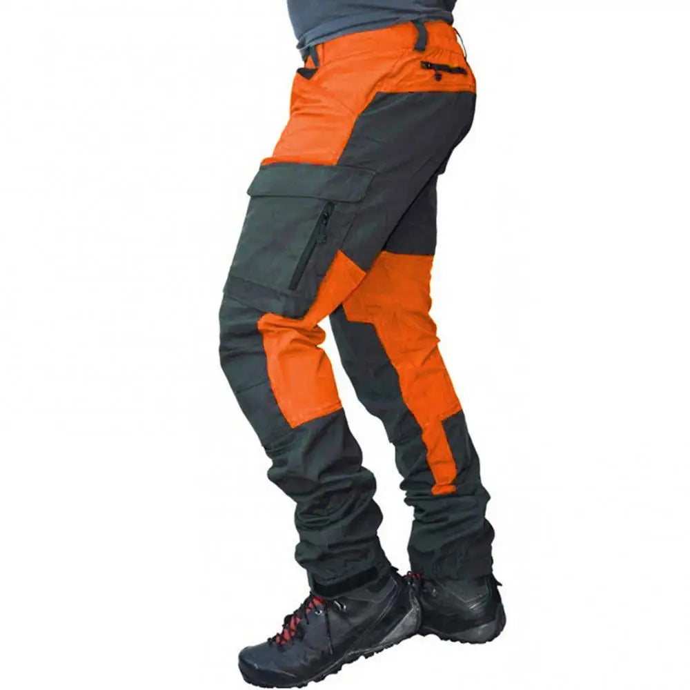 Aries | Men’s Color Block Cargo Pants with Multi Pockets