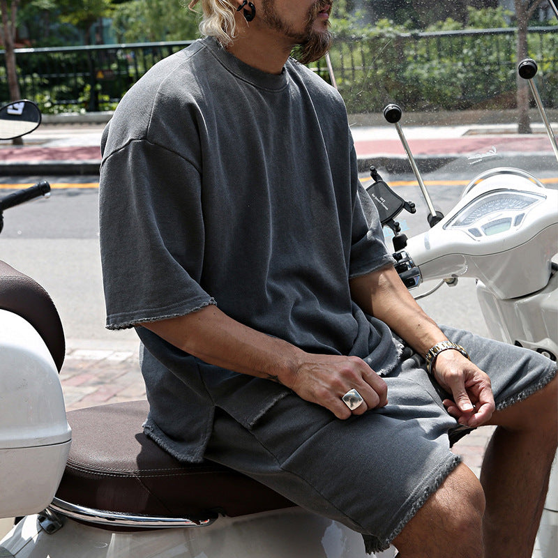 Iver | Men’s Loose-Fit T-Shirt and Shorts Set with Drawstring