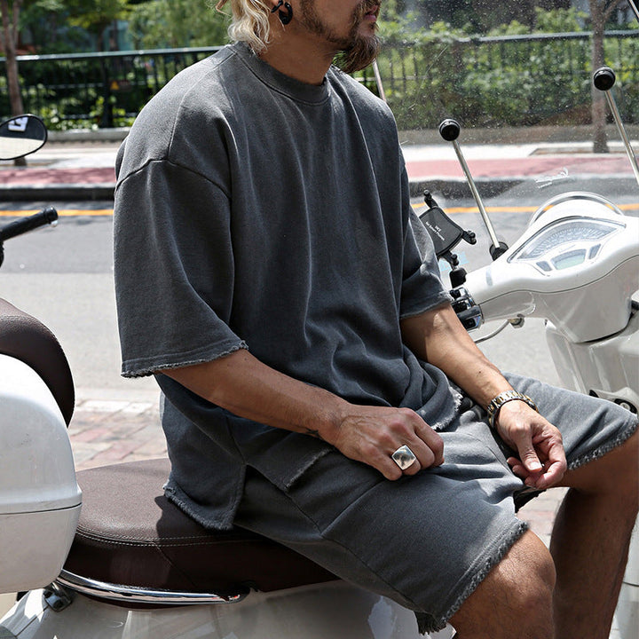 Iver | Men’s Loose-Fit T-Shirt and Shorts Set with Drawstring