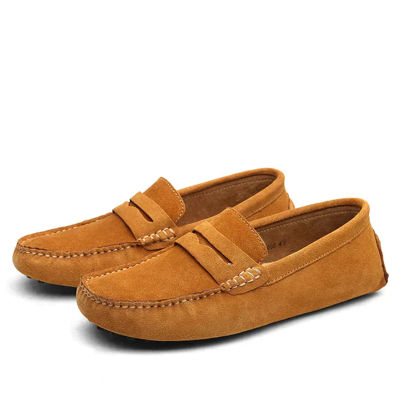 West | Men’s Vintage Lightweight Suede Loafers