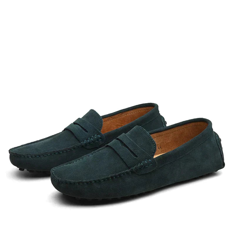 West | Men’s Vintage Lightweight Suede Loafers
